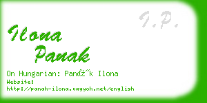 ilona panak business card